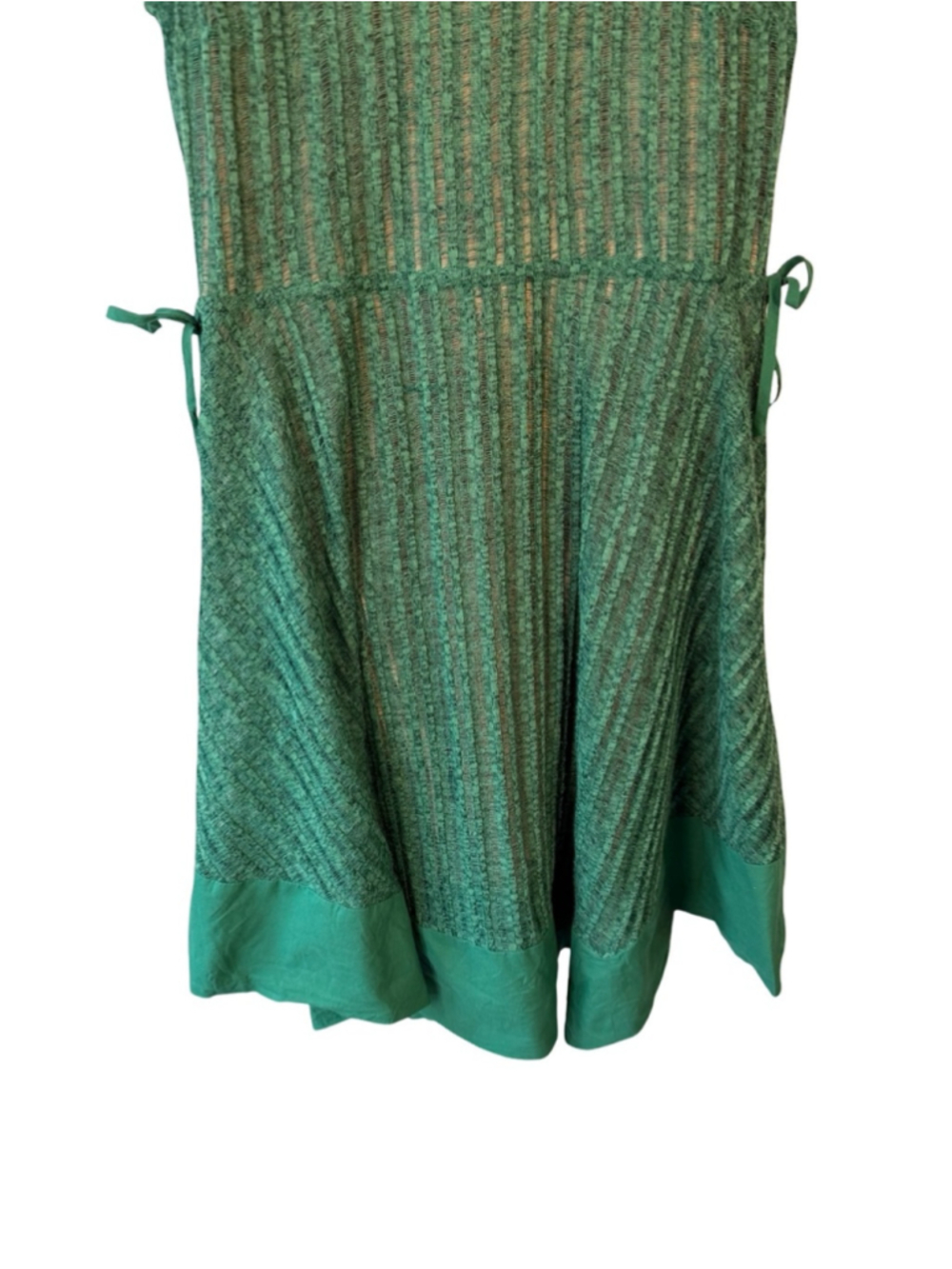 Tracy Reese x Anthropologie Green Sleeveless Knit Fit-and-Flare Dress Size XS - Picture 10 of 12